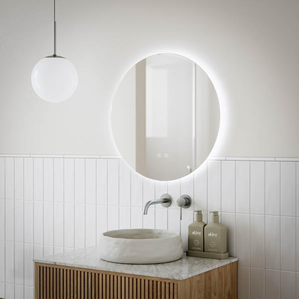 Mera Mera - Round Frameless Backlit LED Mirror 600mm