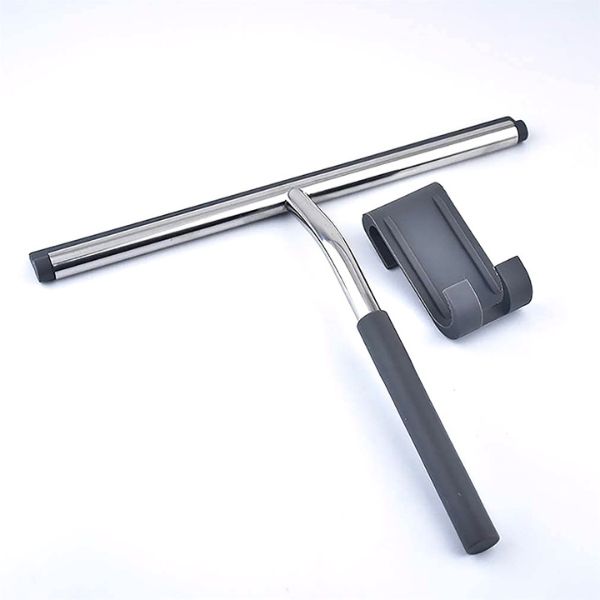 Indigo Ciara Shower Squeegee Stainless Steel and Hanging Bracket US3010SS | Mera Mera