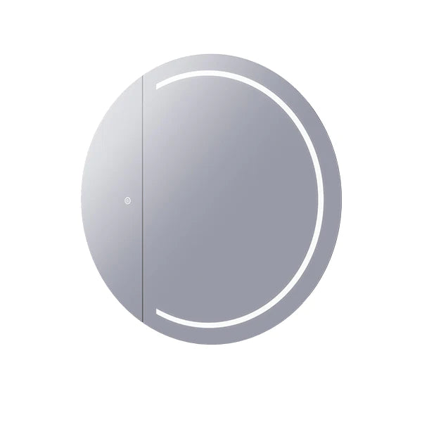 Remer Pearl Round LED Shaving Cabinet 900mm No Background - Mera Mera