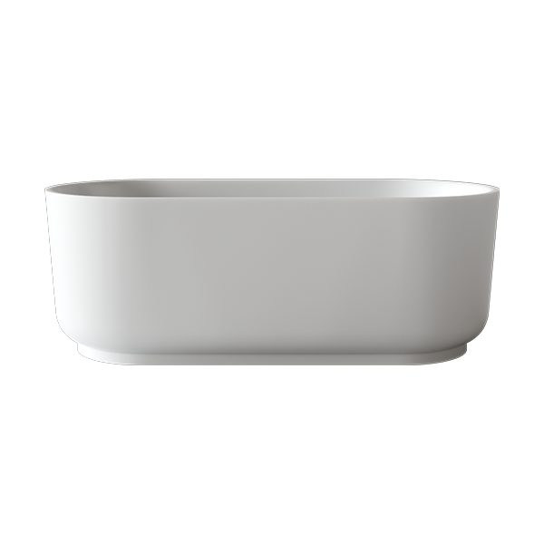 Baö Elegant Freestanding Bath in Gloss White | Deep-etched  - Mera Mera