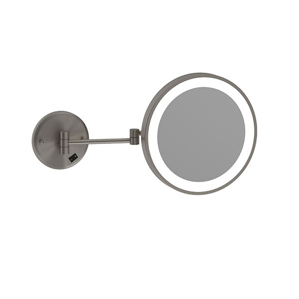 Thermogroup Ablaze 3x Magnification Wall Mounted Shaving Mirror - Brushed Nickel - Online at Mera Mera